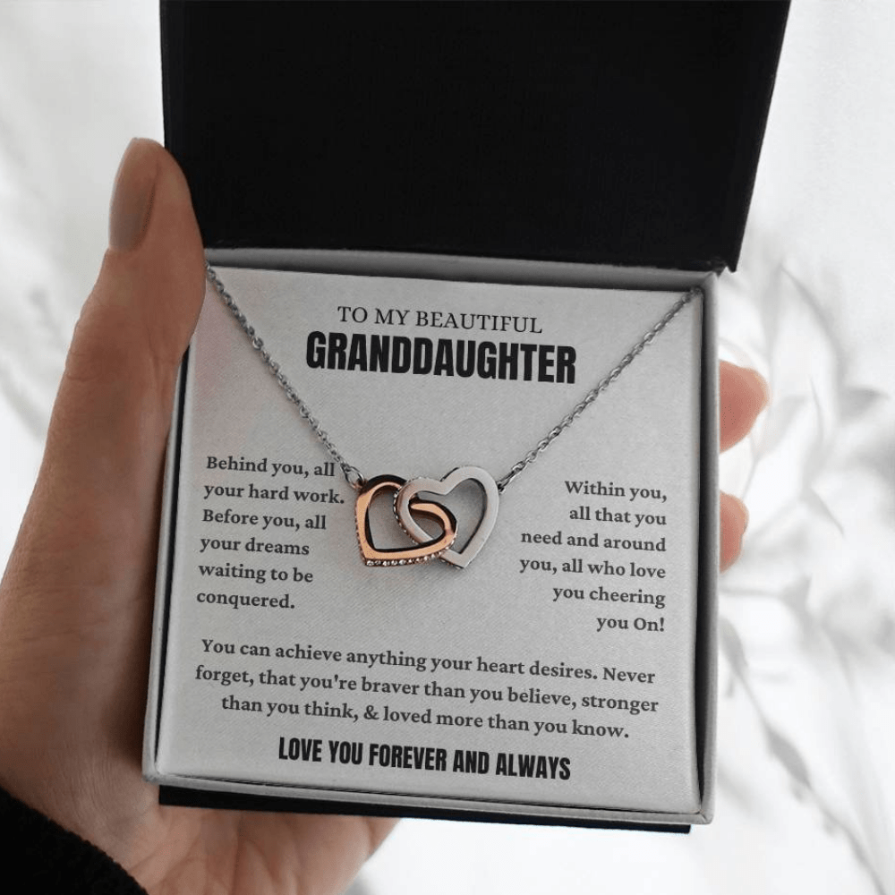 Gift To Granddaughter - Open Heart Necklace