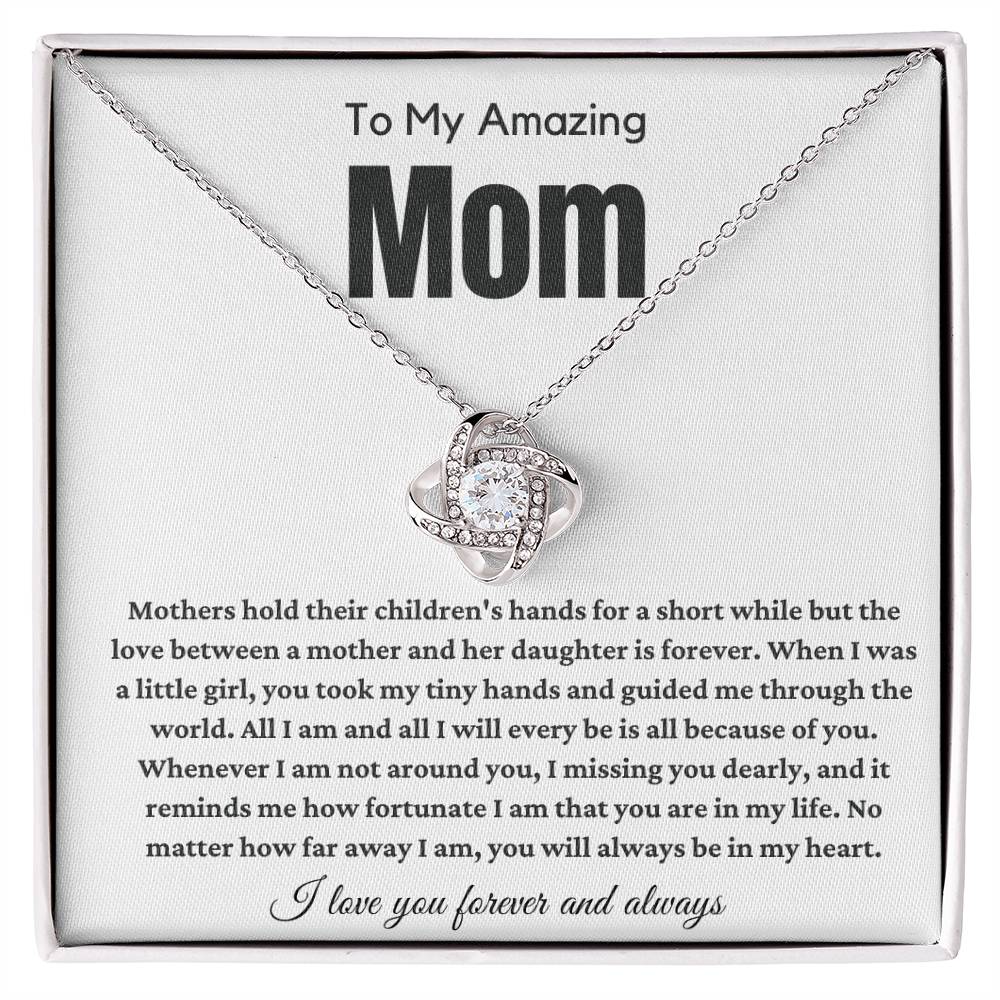 A Personal Mother's Day Gift - Love Knot Necklace