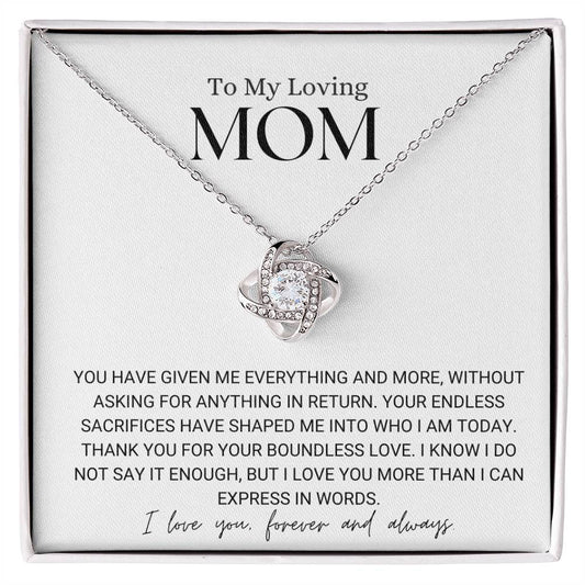 Mother's Day Necklace - Gift To Mom