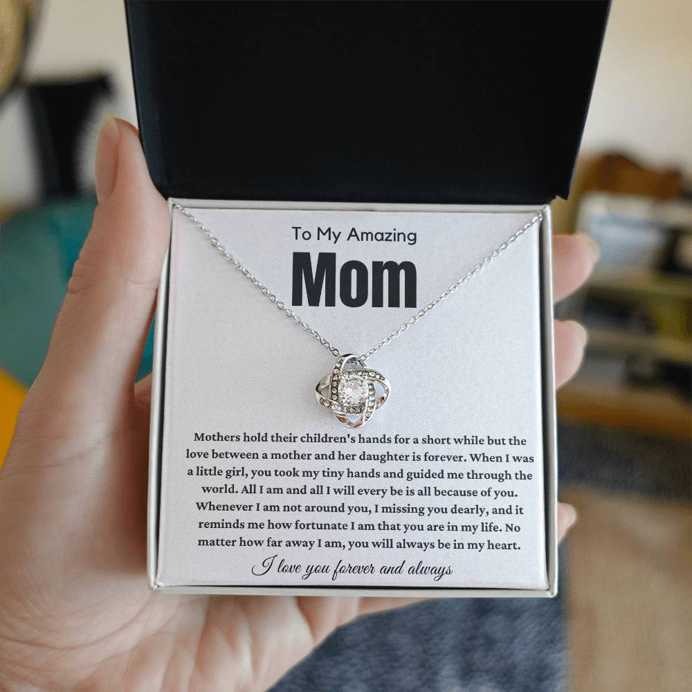A Personal Mother's Day Gift - Love Knot Necklace